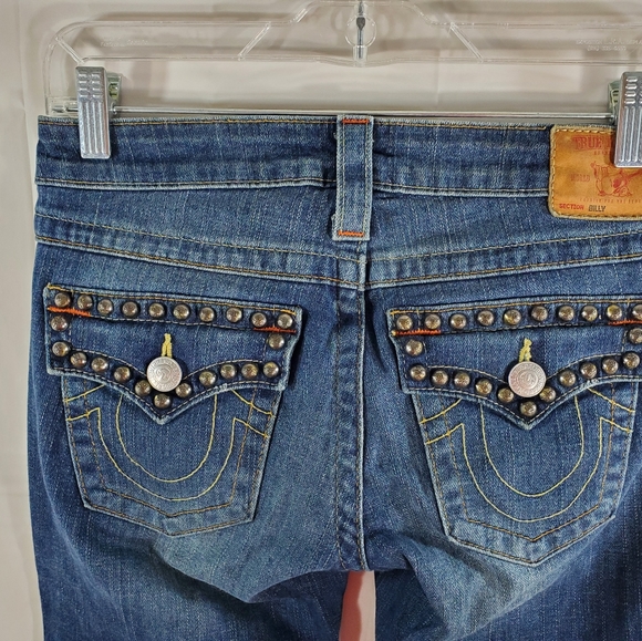 True Religion Billy Studded Boot Cut Jeans - Picture 2 of 6